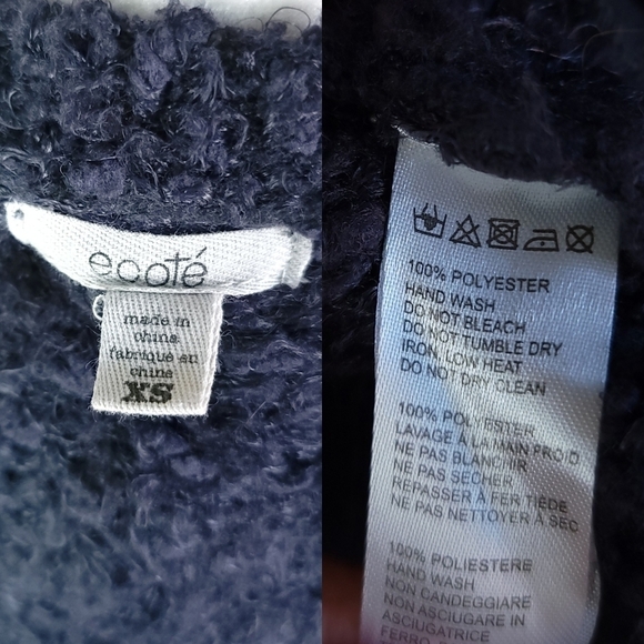 Ecote Urban Outfitters Gray Boucle Open Cardigan Sweater Witchy Boho Softgoth XS - Picture 11 of 12